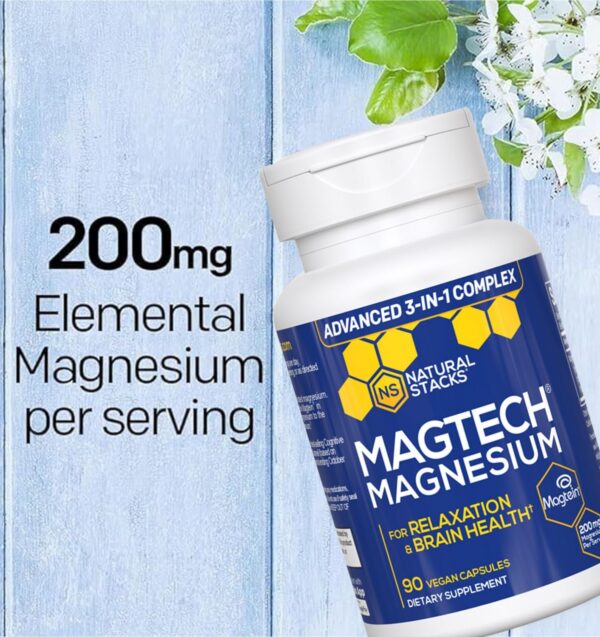 Envase de MAGTECH Magnesium con cápsulas