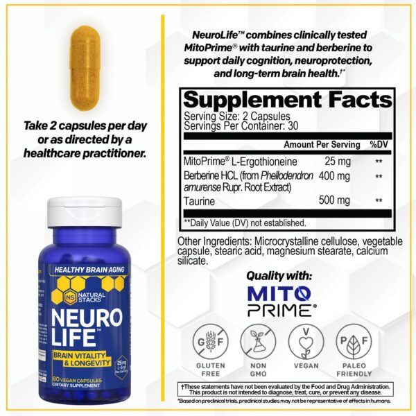 Cápsulas dentro del frasco NATURAL STACKS