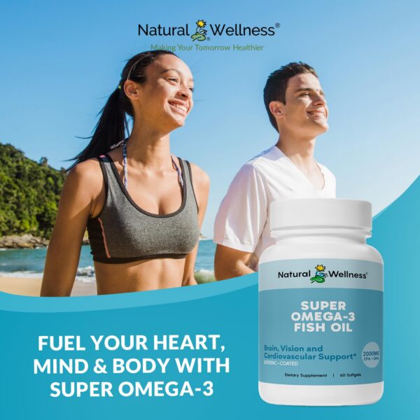 Frasco y caja de Natural Wellness Omega-3