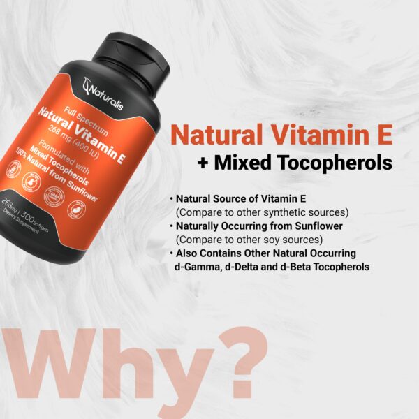 Naturalis 300 cápsulas vitamina e extracción girasol