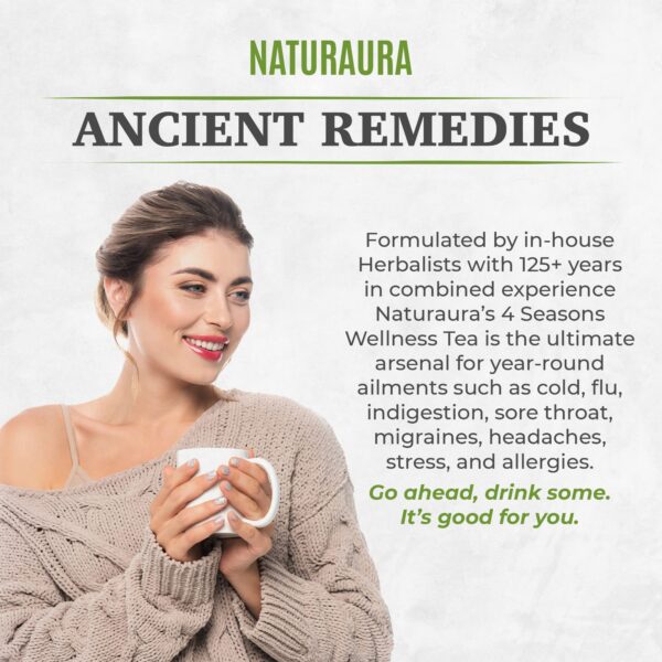 NATURAURA té sin cafeína con ingredientes naturales 24 bolsitas