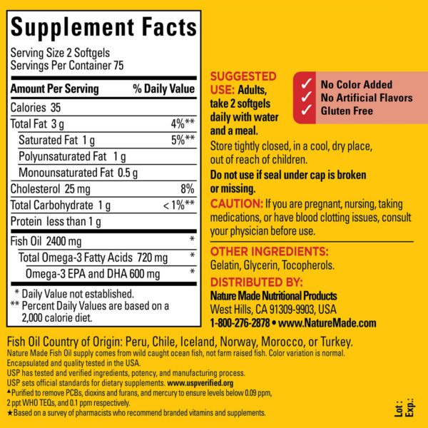 Version 1.0.0 Nature Made Fish Oil Omega-3 presentación