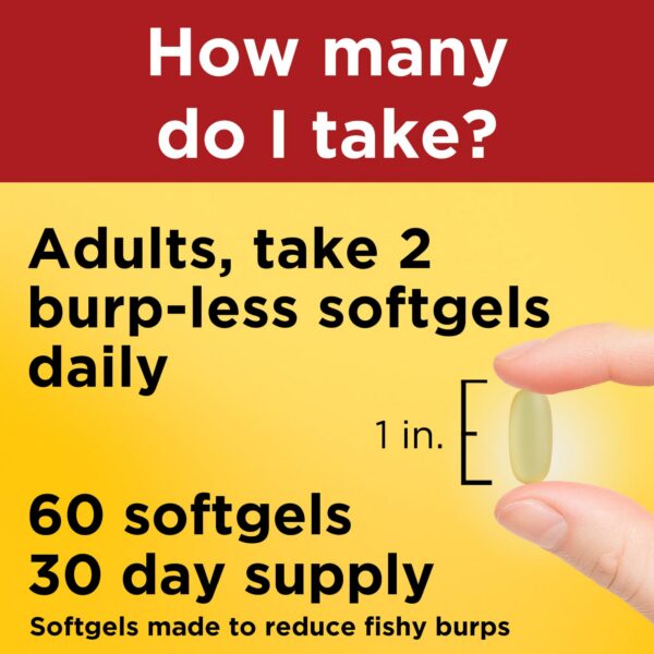 Etiqueta frontal Nature Made Omega-3