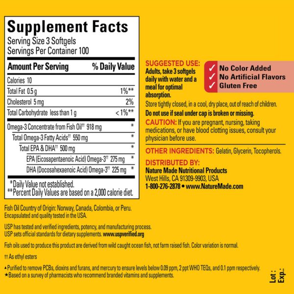 Detalle de ingredientes Omega-3