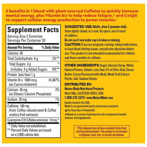 Gomitas con sabor Mocha en empaque