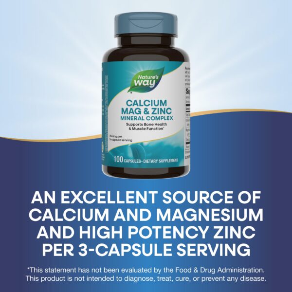 Version 1.0.0 Empaque externo de Nature's Way Calcium Magnesium & Zinc