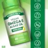 Frasco de Omega 3 vegano en envase