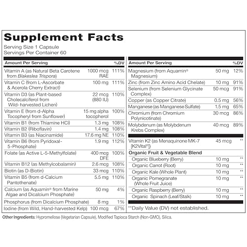 Detalles de etiqueta Naturelo One Daily