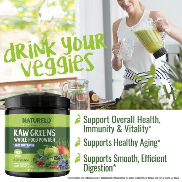 NATURELO polvo superalimento con espirulina y hierbas