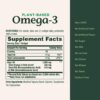 Etiqueta y frascos Omega-3 vegetal