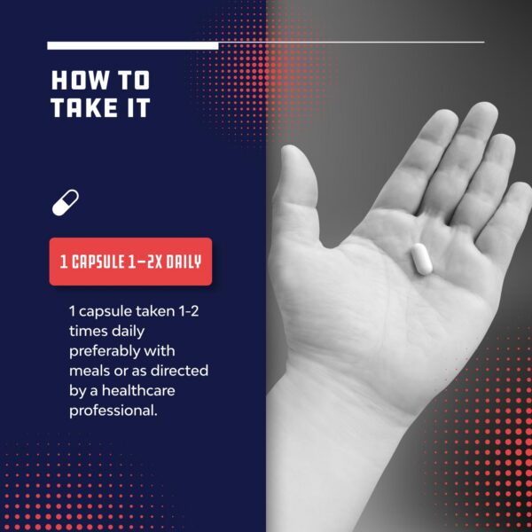 Frente del empaque del suplemento