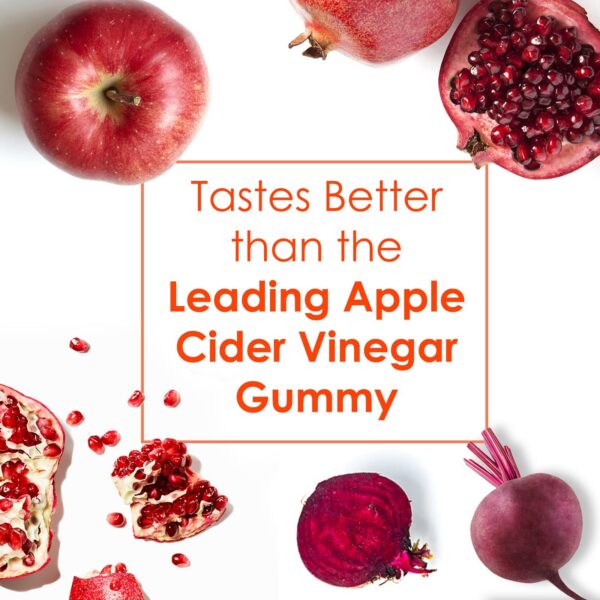 Gomitas en primer plano cerca de etiqueta