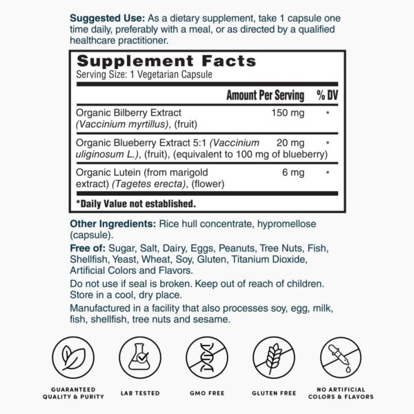 Version 1.0.0 Nature's Lab Complejo de Visión antioxidante