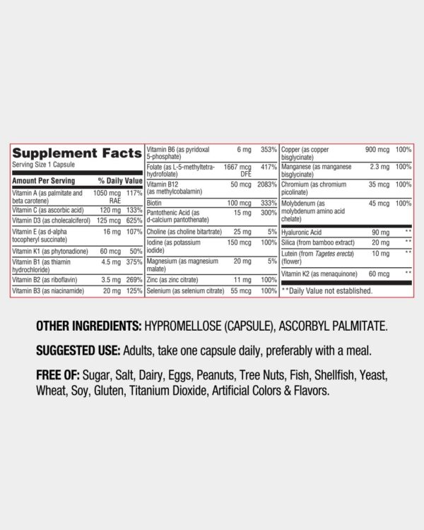 Version 1.0.0 Dosis diaria de Nature's Lab Red Rocker Essentials