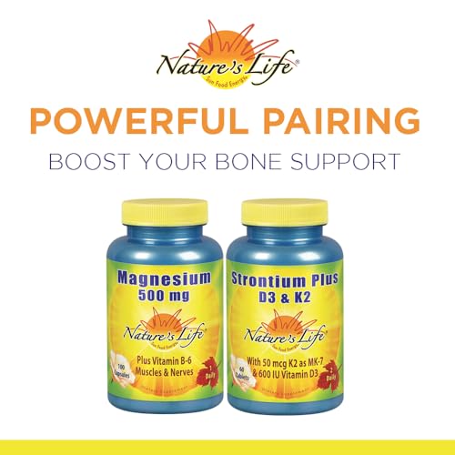 Version 1.0.0 Nature's Life fórmula estroncio plus soporte óseo y articular