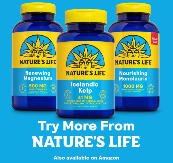 Tabletas Nature's Life Kelp islandés 41 mg
