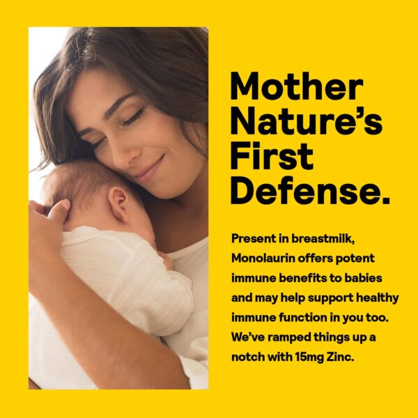 Version 1.0.0 Caja y cápsulas Nature's Life Monolaurin Plus Zinc