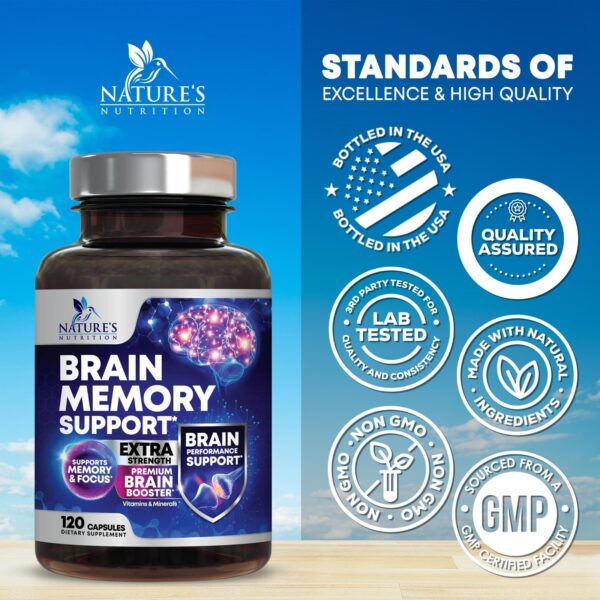 Caja de info nutricional Nature's Nutrition Brain Memory