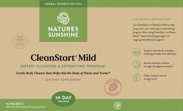 Nature's Sunshine CleanStart suplemento herbal detox para limpieza diaria