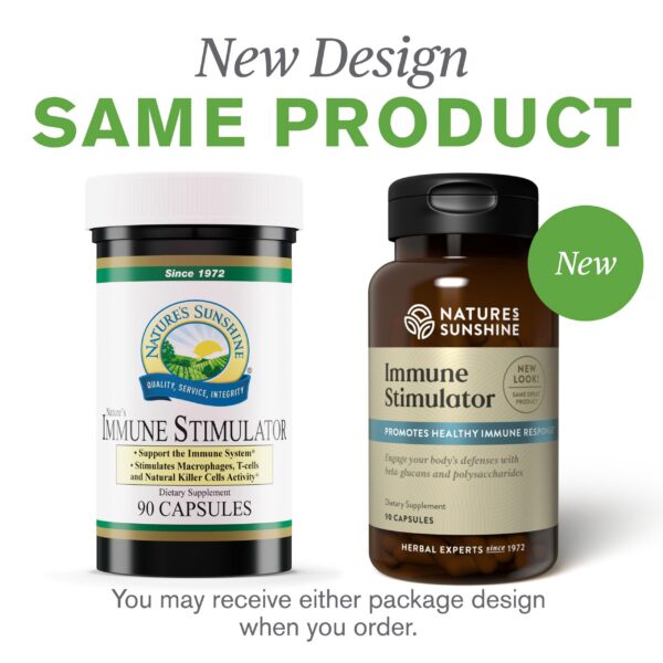 Nature's Sunshine Estimulador Inmunológico etiqueta trasera