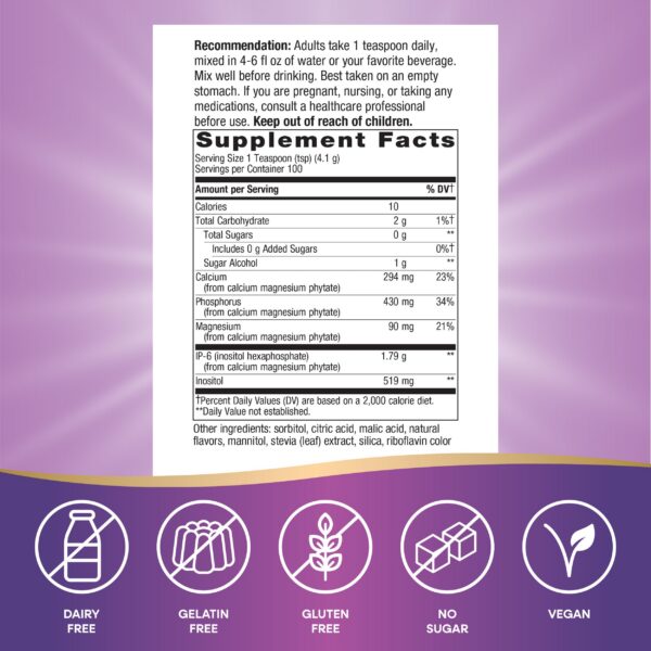 Etiqueta muestra sabor cítrico