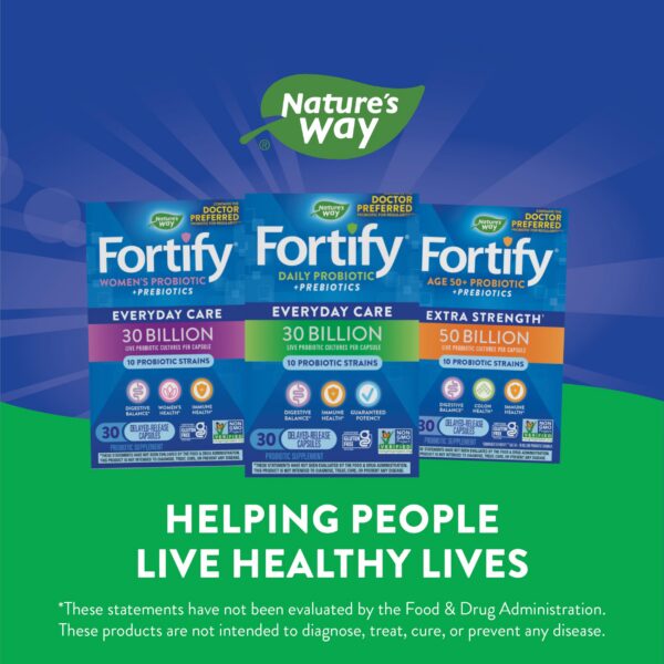 Version 1.0.0 Nature's Way Fortify probiótico caja lateral