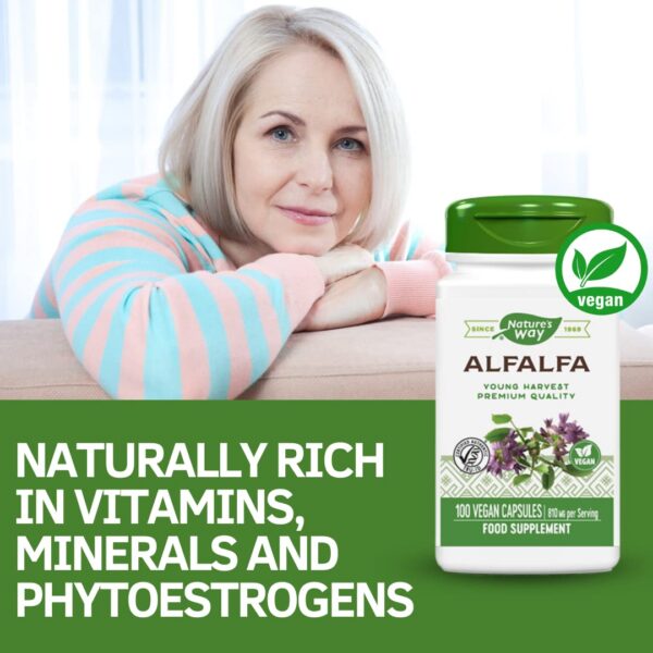 Nature's Way suplemento hojas alfalfa 100 cápsulas