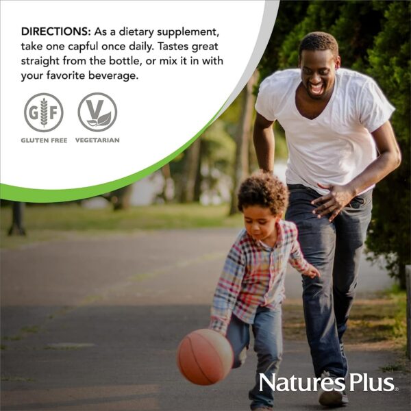 Version 1.0.0 Multivitamínico líquido Natures Plus Source of Life Gold presentación 8 oz
