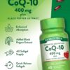 Parte superior de la caja Nature's Truth CoQ10 400 mg