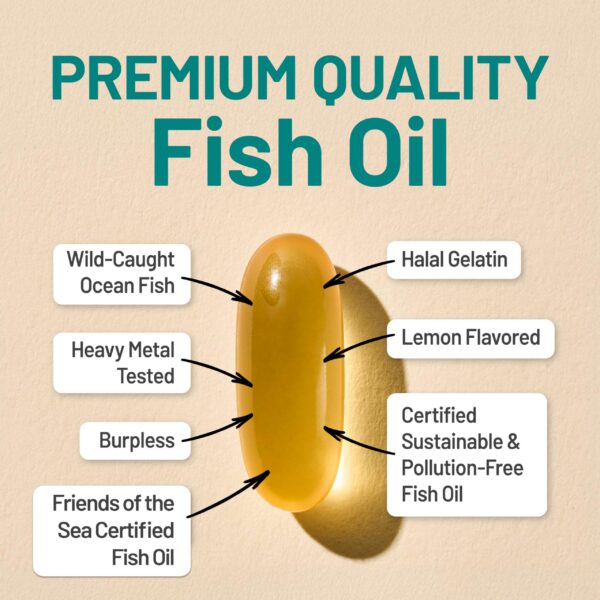 Etiqueta nutricional NatureWise Omega-3