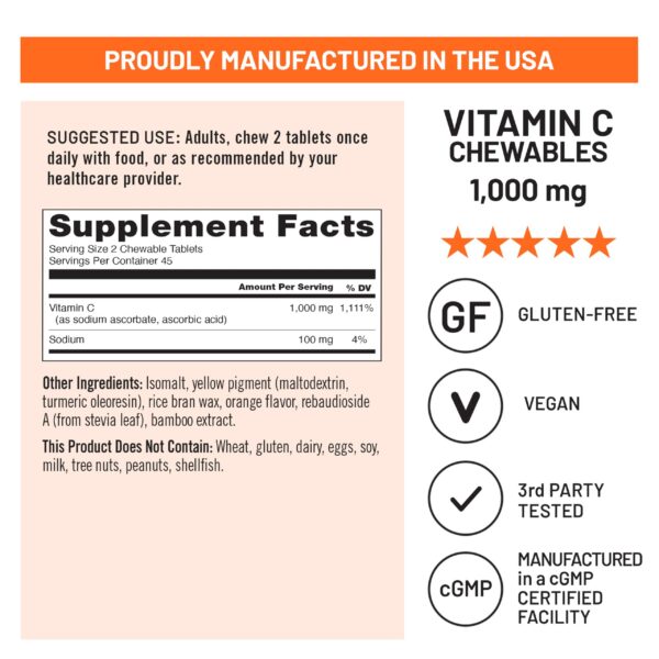 Lista de ingredientes NatureWise Vit C + D3 + K2