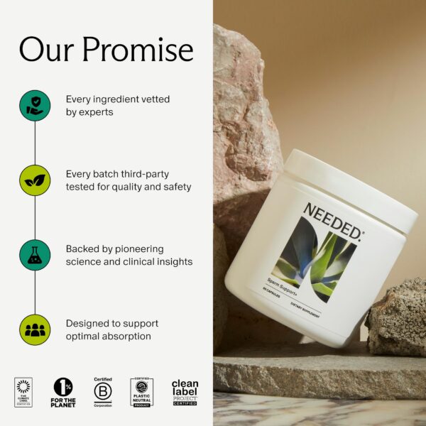 Logotipo Needed en etiqueta