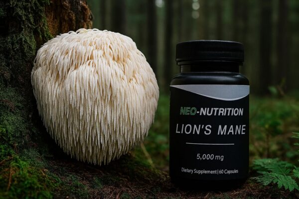 Frasco con tapa y cápsulas