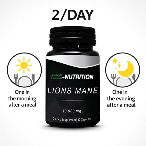 Caja externa del suplemento de hongos