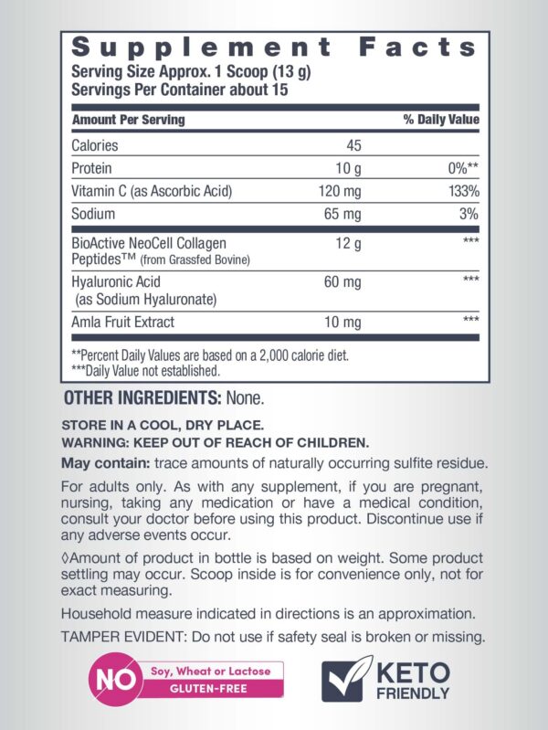 Frasco y etiqueta de producto