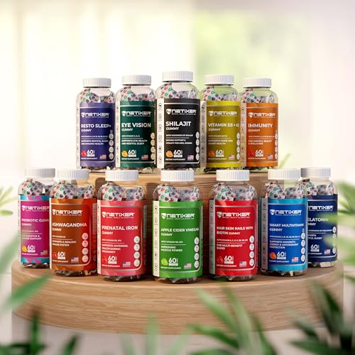 Gomitas probióticas sabor mango nETiXER en fondo blanco