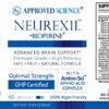 Neurexil Approved Science envase trasero y suplementos