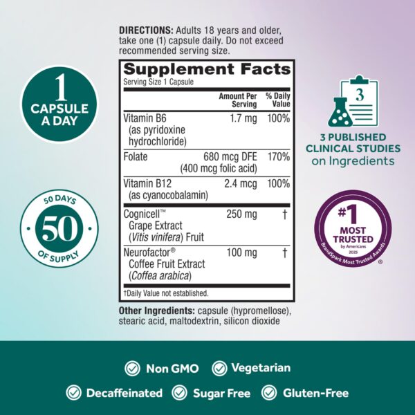 Version 1.0.0 Etiqueta de Neuriva Memory 3D en blíster