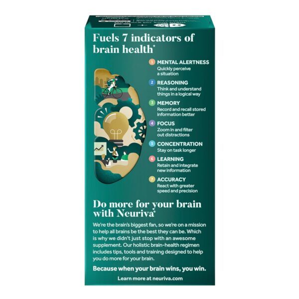 NEURIVA Ultra extractos naturales para función cognitiva y memoria