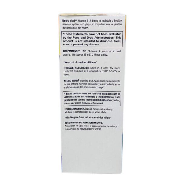 Instrucciones de uso Neuro Vital B12 jarabe