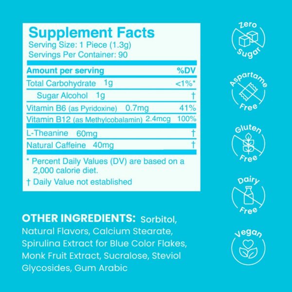 NeuroGum menta energética keto sin azúcar y sin aspartame