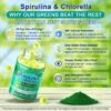 NEVISS Gomitas metiladas Spirulina Clorella etiqueta interior