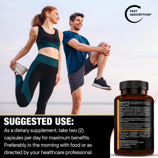 Frasco con etiqueta NEw Age