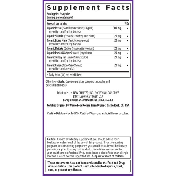 New Chapter suplemento inmunológico certificado vegano