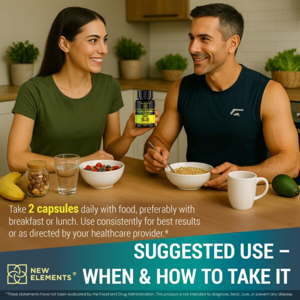 Cápsulas de calcio en botella