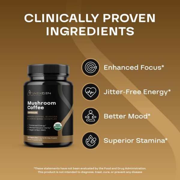 NexGen Blends cápsulas café hongos energía natural