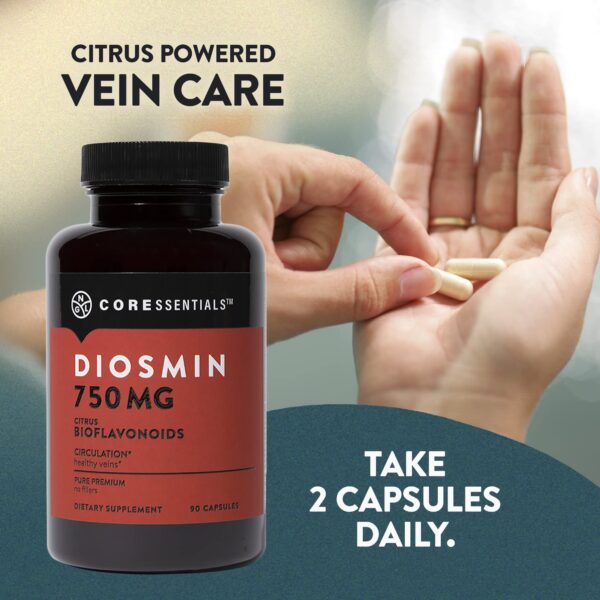 Paquete y frasco de Diosmin NGL 750 mg