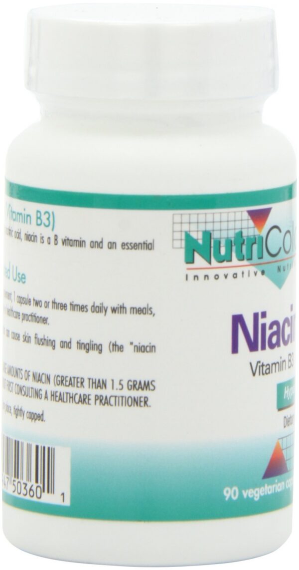Version 1.0.0 Niacina 250mg vegetarianas Botellas Nutricology