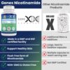 Nicotinamida vitamina b3 cápsulas para salud articular y piel