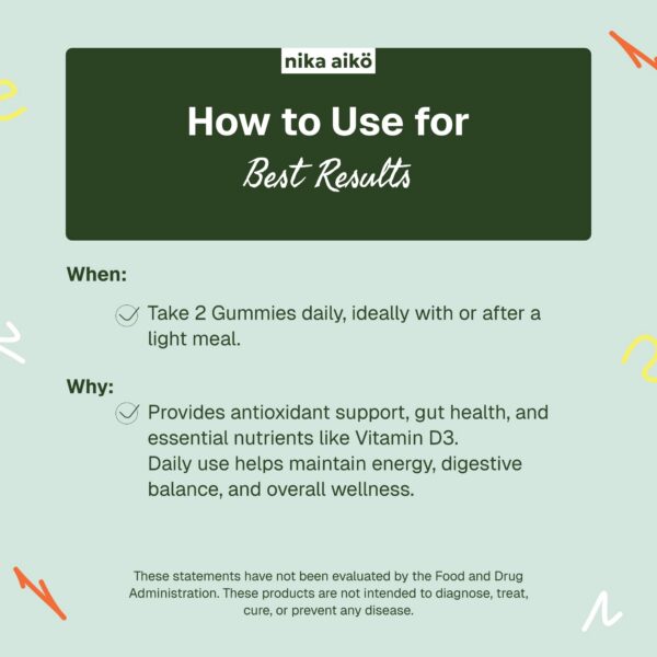 Gomitas verdes y envoltorio de viaje